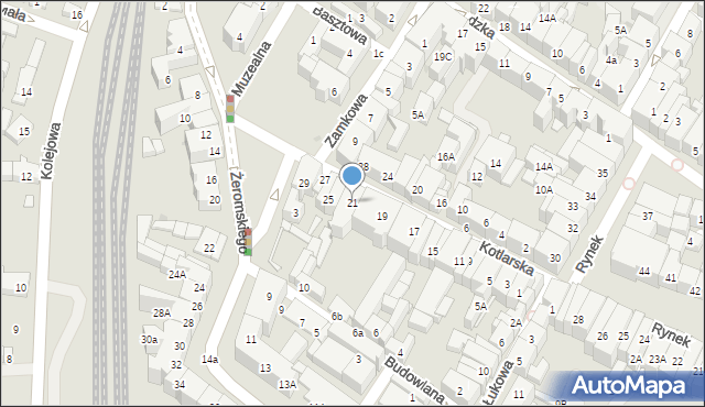 Świdnica, Kotlarska, 21, mapa Świdnicy