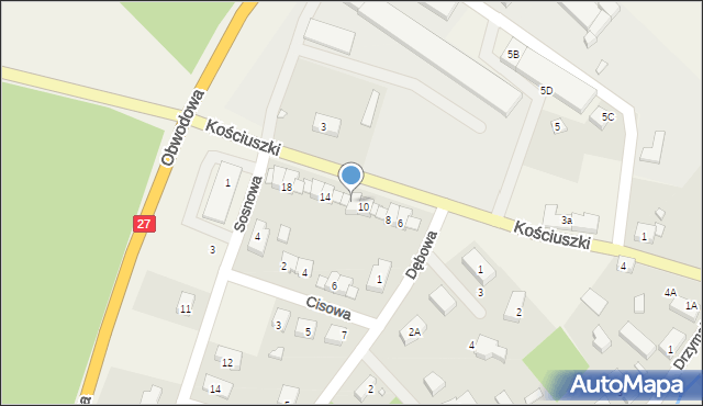 Świdnica, Kościuszki Tadeusza, gen., 12, mapa Świdnicy