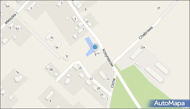 Świdnica, Kosynierów, 9, mapa Świdnicy