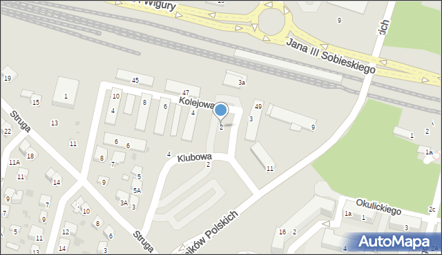 Świdnik, Kolejowa, 2, mapa Świdnika