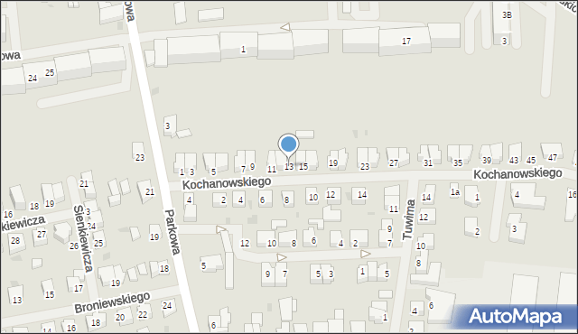 Świdwin, Kochanowskiego Jana, 13, mapa Świdwin