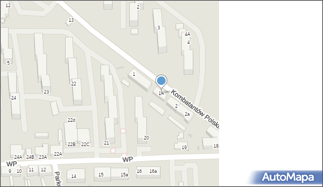 Świdwin, Kombatantów Polskich, 1A, mapa Świdwin