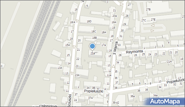 Świdwin, Kościuszki Tadeusza, gen., 21a, mapa Świdwin