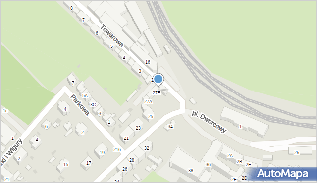 Świebodzice, Kolejowa, 27F, mapa Świebodzice