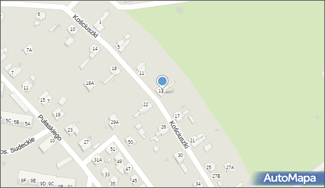 Świebodzice, Kościuszki Tadeusza, gen., 15, mapa Świebodzice