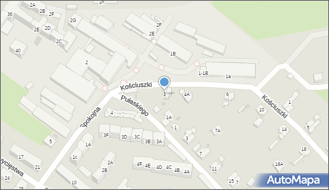 Świebodzice, Kościuszki Tadeusza, gen., 2, mapa Świebodzice