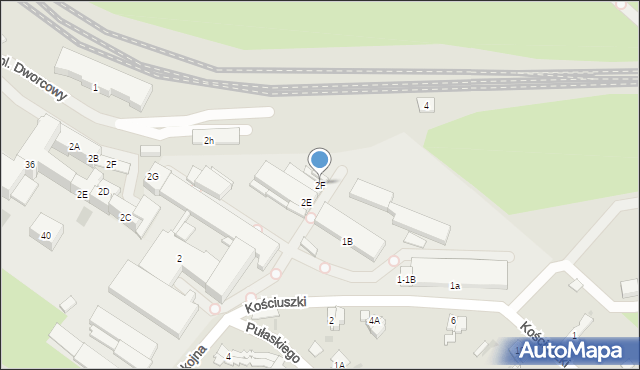 Świebodzice, Kościuszki Tadeusza, gen., 2F, mapa Świebodzice