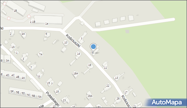 Świebodzice, Kościuszki Tadeusza, gen., 7, mapa Świebodzice