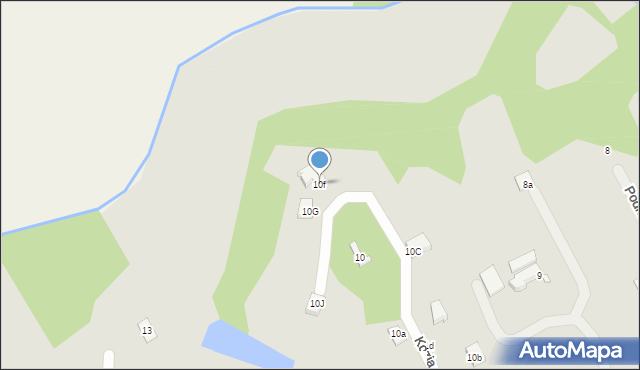 Świebodzin, Kozia, 10f, mapa Świebodzin