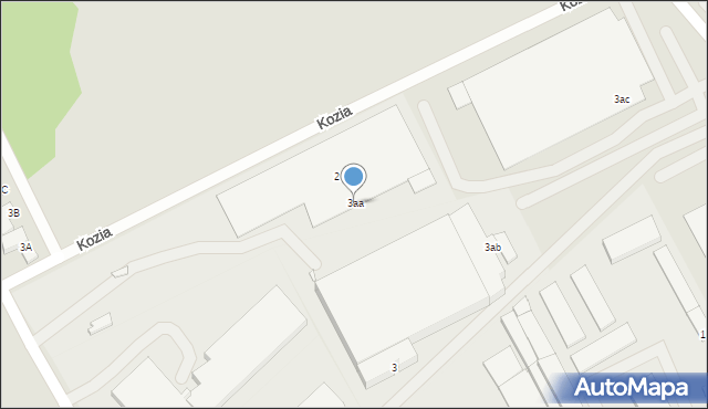 Świebodzin, Kozia, 3aa, mapa Świebodzin