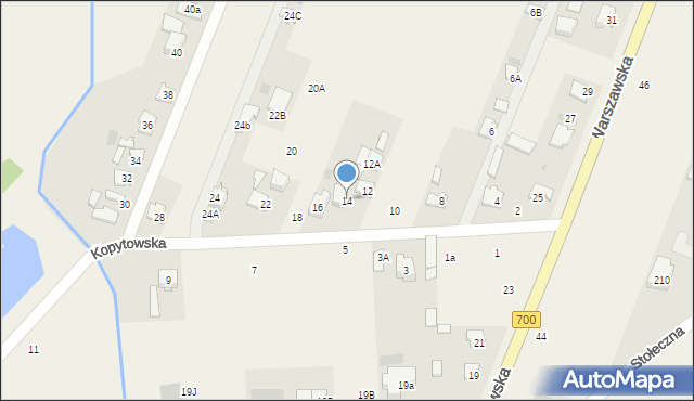 Święcice, Kopytowska, 14, mapa Święcice