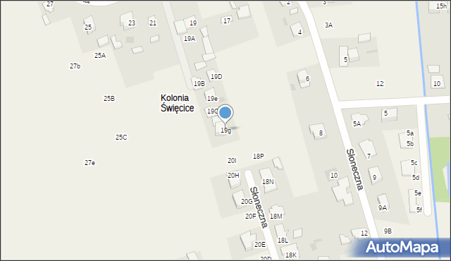 Święcice, Kopytowska, 19g, mapa Święcice