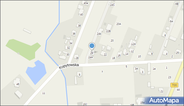 Święcice, Kopytowska, 24, mapa Święcice