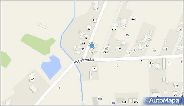 Święcice, Kopytowska, 28, mapa Święcice