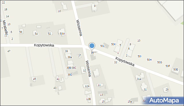Święcice, Kopytowska, 35, mapa Święcice