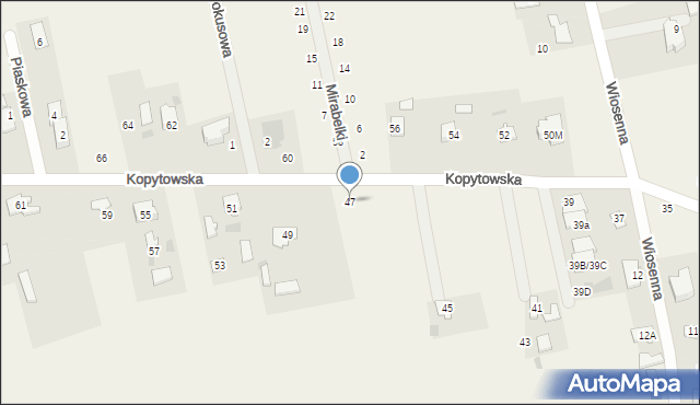 Święcice, Kopytowska, 47, mapa Święcice