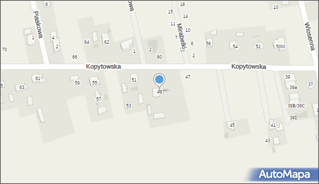 Święcice, Kopytowska, 49, mapa Święcice