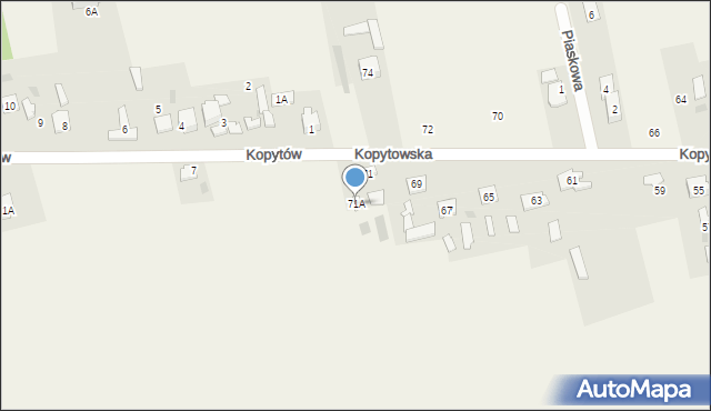 Święcice, Kopytowska, 71A, mapa Święcice