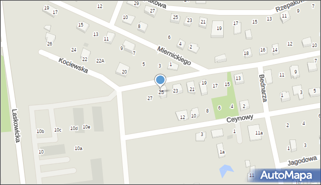 Świecie, Kociewska, 25, mapa Świecie