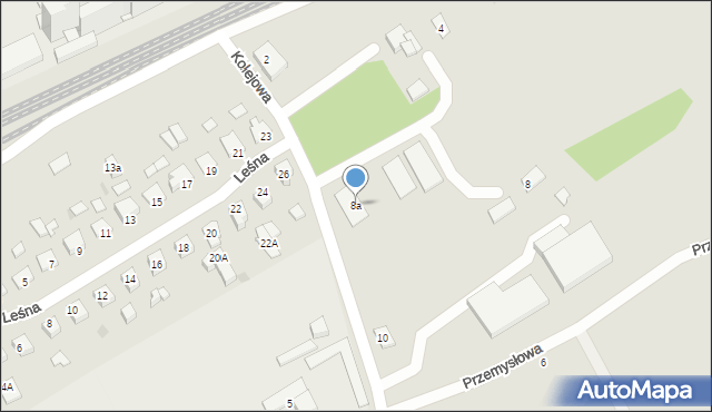 Świecie, Kolejowa, 8a, mapa Świecie