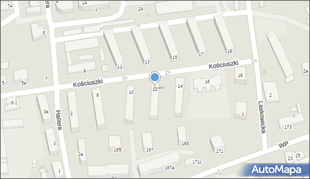 Świecie, Kościuszki Tadeusza, gen., 12, mapa Świecie