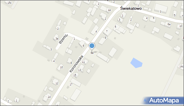 Świekatowo, Koronowska, 9a, mapa Świekatowo