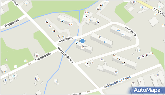 Świeradów-Zdrój, Korczaka Janusza, 1C, mapa Świeradów-Zdrój