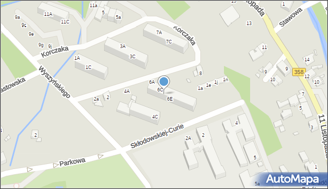 Świeradów-Zdrój, Korczaka Janusza, 6D, mapa Świeradów-Zdrój