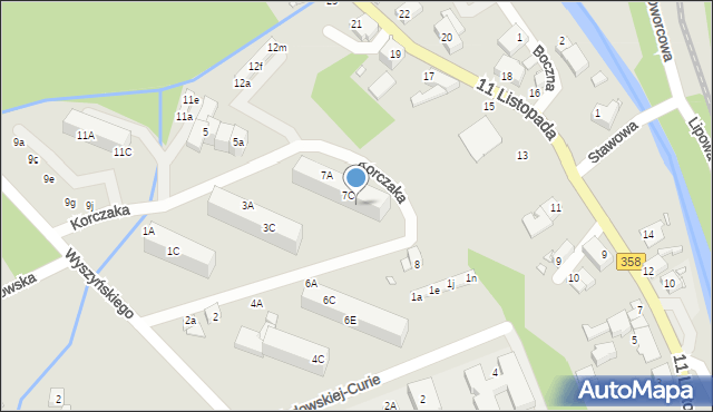 Świeradów-Zdrój, Korczaka Janusza, 7D, mapa Świeradów-Zdrój