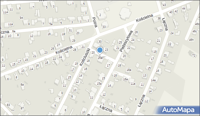 Świerklaniec, Kościuszki Tadeusza, gen., 20a, mapa Świerklaniec