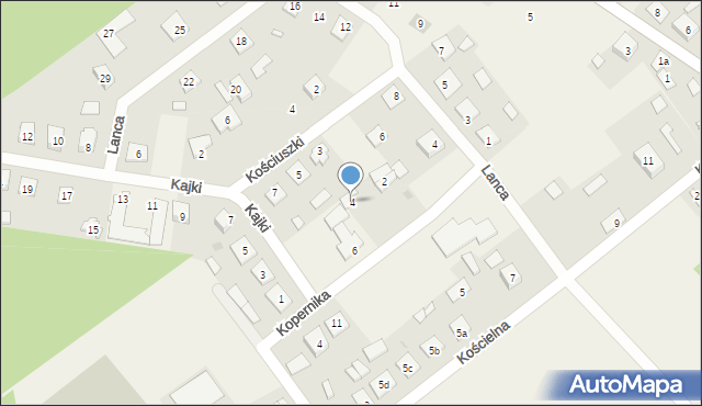 Świętajno, Kopernika Mikołaja, 4, mapa Świętajno