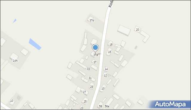 Świętajno, Kościelna, 37a, mapa Świętajno