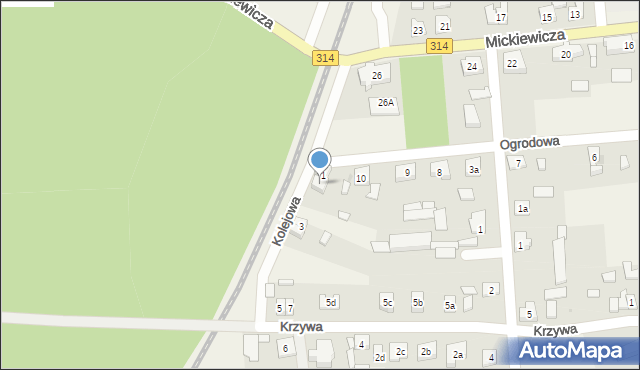 Świętno, Kolejowa, 2, mapa Świętno