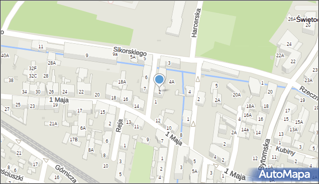 Świętochłowice, Kochanowskiego Jana, 2, mapa Świętochłowice