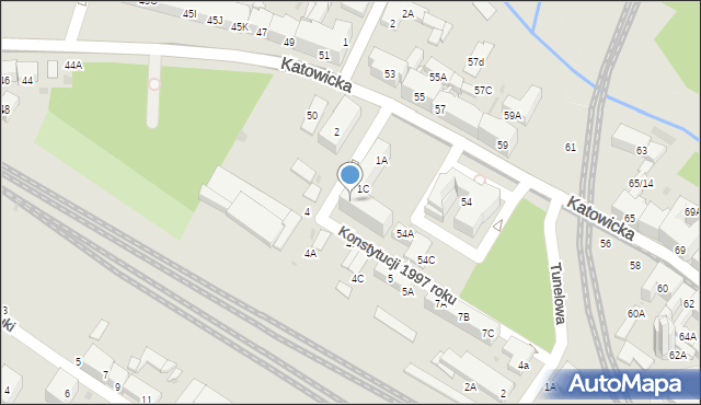 Świętochłowice, Konstytucji 1997 roku, 1D, mapa Świętochłowice