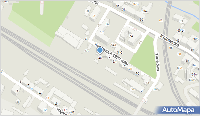 Świętochłowice, Konstytucji 1997 roku, 4C, mapa Świętochłowice