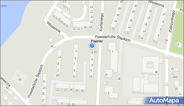 Świętochłowice, Korfantego Wojciecha, 4, mapa Świętochłowice