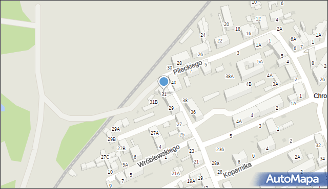 Świętochłowice, Kościelna, 31, mapa Świętochłowice