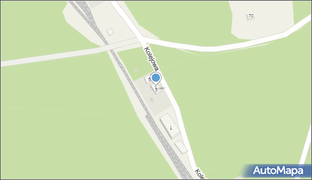 Świętoszów, Kolejowa, 3, mapa Świętoszów