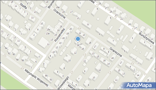 Świnoujście, Kochanowskiego Jana, 14, mapa Świnoujście