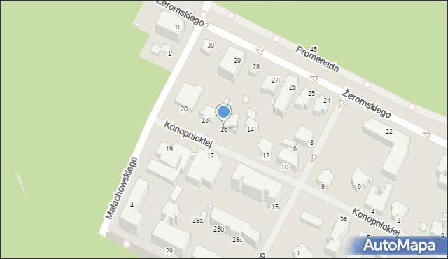 Świnoujście, Konopnickiej Marii, 16, mapa Świnoujście