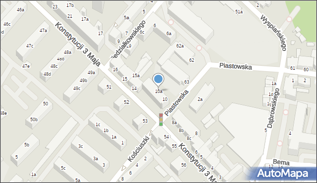 Świnoujście, Konstytucji 3 Maja, 10a, mapa Świnoujście