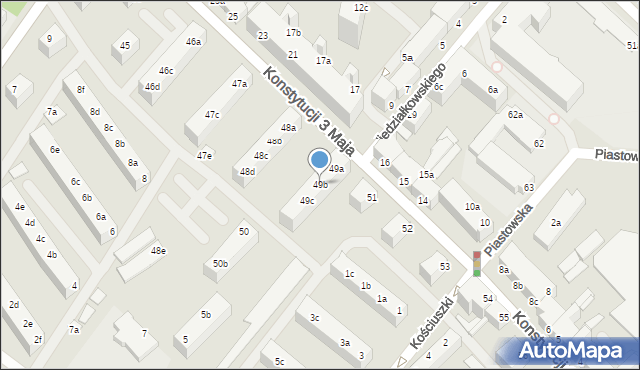 Świnoujście, Konstytucji 3 Maja, 49b, mapa Świnoujście