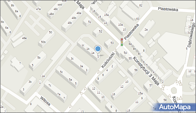 Świnoujście, Kościuszki Tadeusza, gen., 1, mapa Świnoujście