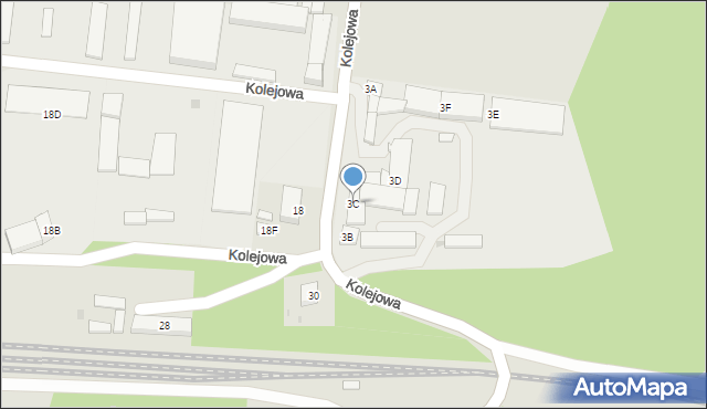 Syców, Kolejowa, 3C, mapa Syców