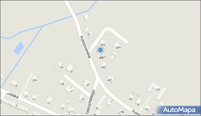 Syców, Komorowska, 48E, mapa Syców