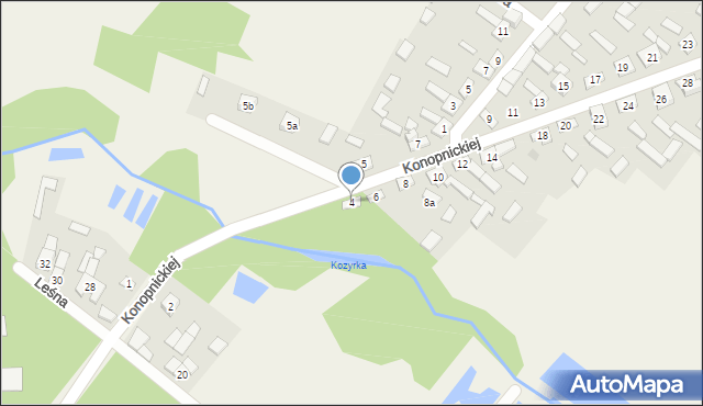 Sygontka, Konopnickiej Marii, 4, mapa Sygontka