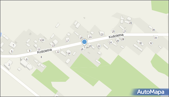 Sygontka, Kościelna, 18, mapa Sygontka