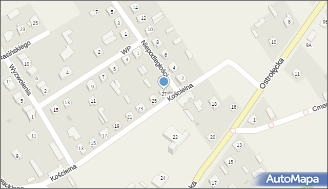 Sypniewo, Kościelna, 27, mapa Sypniewo