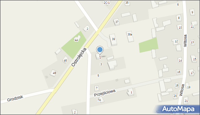 Sypniewo, Kościuszki Tadeusza, gen., 1, mapa Sypniewo